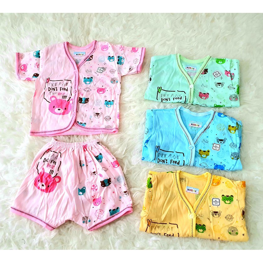 SETELAN BAJU BAYI / SETELAN LENGAN PENDEK / SETELAN BAYI MURAH / SETELAN ANAK MURAH (AW02)