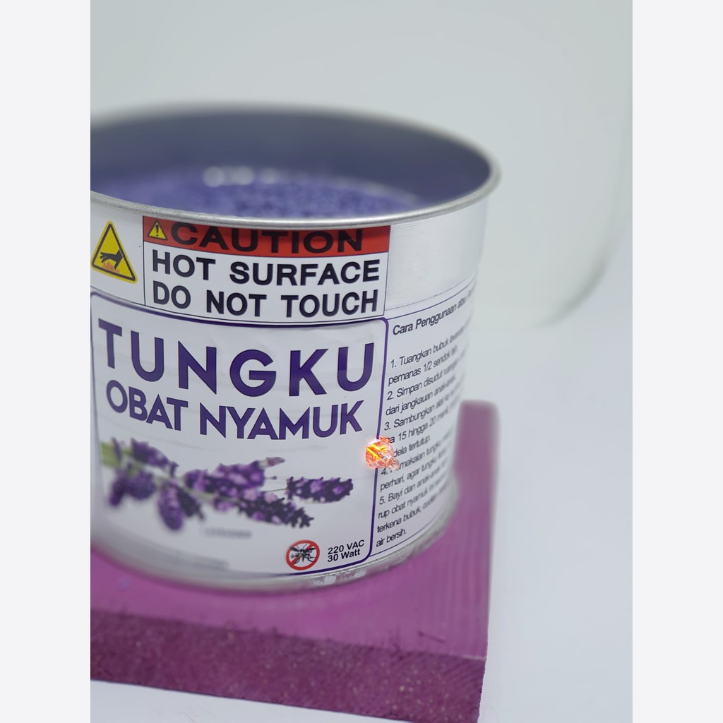 Tungku Obat Nyamuk berkualitas plus lampu indikator dan saklar on off tungku elektrik bubuk 100 gr