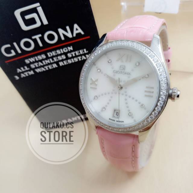 [G182P] JAM TANGAN WANITA GIOTONA (ORIGINAL) KULIT ROSE