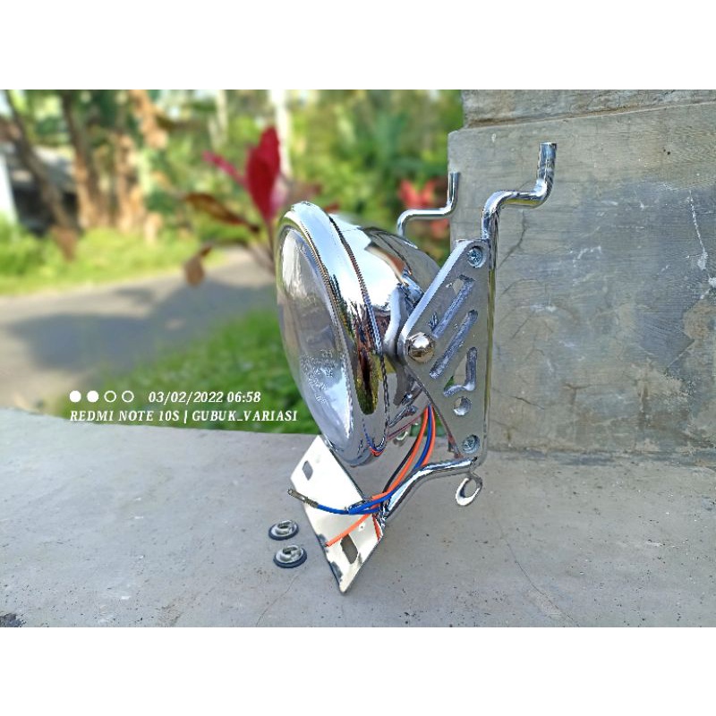 Lampu pesek + breket megapro primus