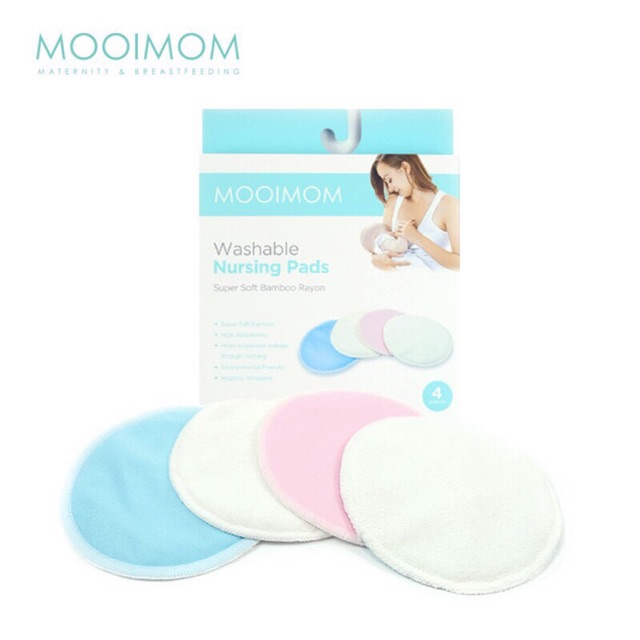 Mooimom Washable Nursing Breast Pads  (2 Pairs) - Penyerap ASI