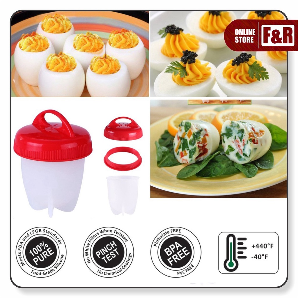 Alat Rebus Telur Cetakan Telur Rebus Perebus Telur Tempat Rebus Telor Silikon Silicone Egg Boil 1 pc