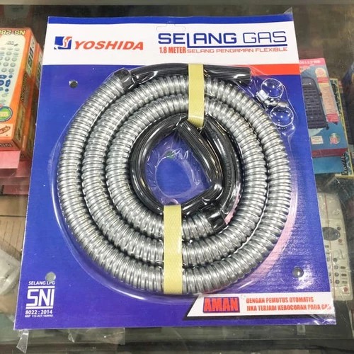 Selang GAS FLEXIBEL YOSHIDA SNI 1.8M