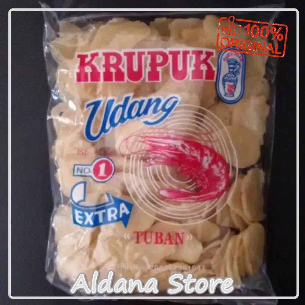 

Kerupuk Udang Cap Guci Khas Tuban Ukuran Kecil Kemasan 250 Gram