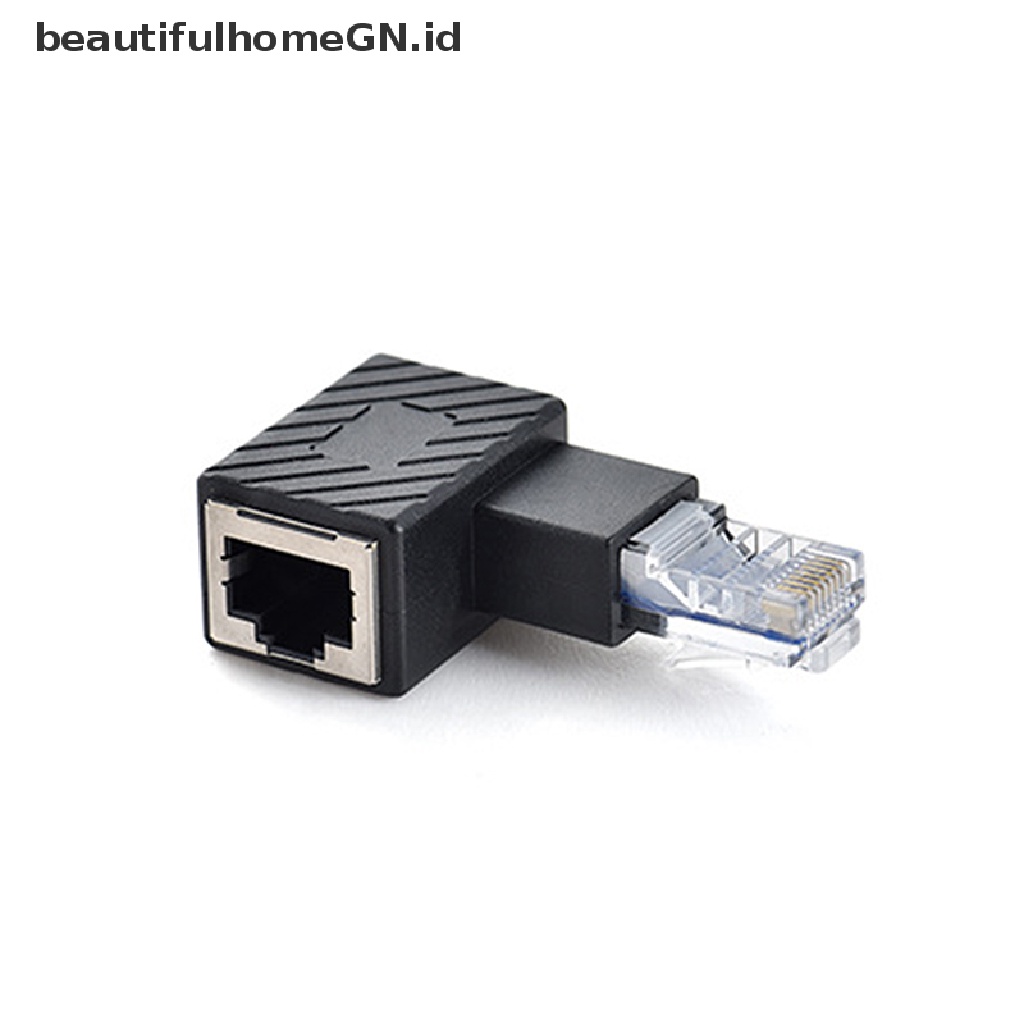 { beautifulhomeGN.id } 90 Degree 270 Degree Up Down Left Right Multi-angle RJ45 Male to Female Lan ~