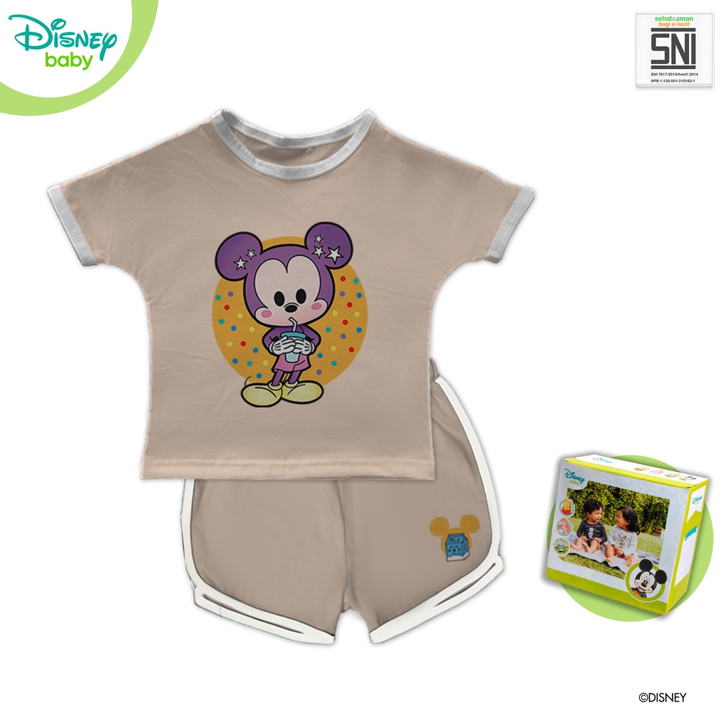 Baju Setelan Bayi Oversize Set Mickey Bamboo Cotton DMF265