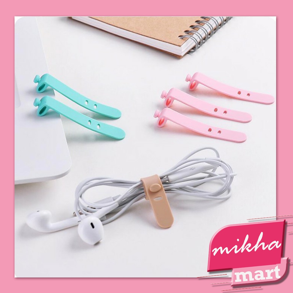 Pengikat Pengait Kabel Headset Warna Cord Holder/ Cable Winders - MKM