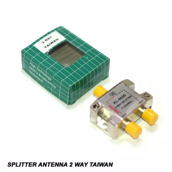 Splitter Antena 2 Way Taiwan / Spliter penguat TV 2 cabang Taiwan