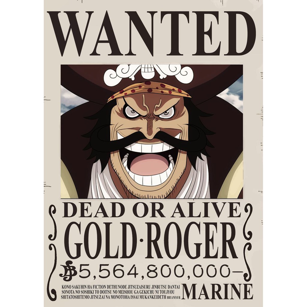 Sticker Poster Bounty One Piece Mugiwara Crew Vintage by Okashi Store-5