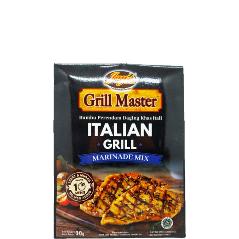 

Jay'S Grill Master Bumbu Marinasi Italian Grill Marinade Mix 30 gr