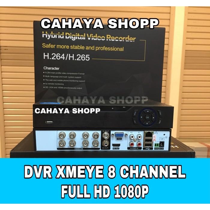 Dvr Xmeye 8 Channel 1080P H-265+ Full Hd / Dvr Ahd Xmeye