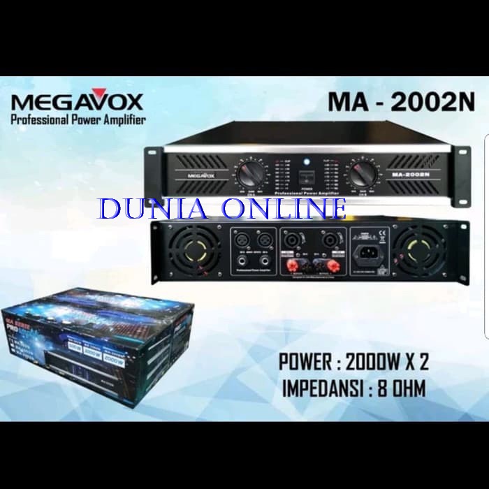 POWER AMPLIFIER MEGAVOX MA2002N/MA 2002N 2 X 2000 WATT