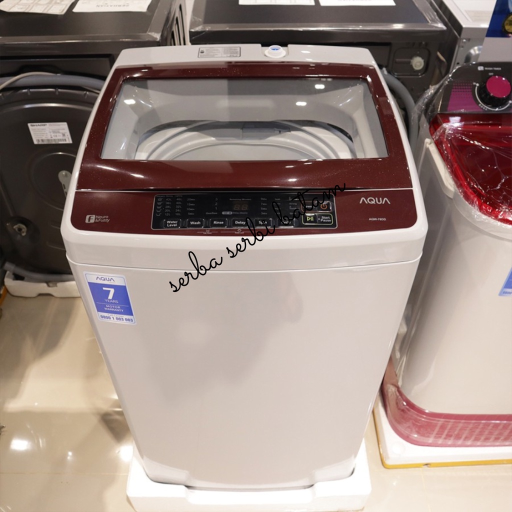 AQUA MESIN CUCI 1 TABUNG 7 KG AQW-78DD AQW78DD 78DD GARANSI RESMI BATAM