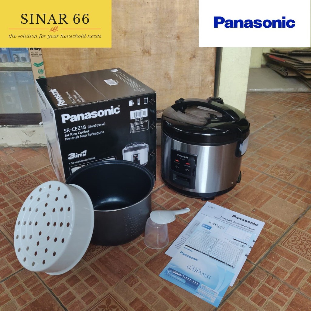 Magic Com PANASONIC Rice Cooker Magic Com / 1,8L / 400W SR-CEZ 18SSR