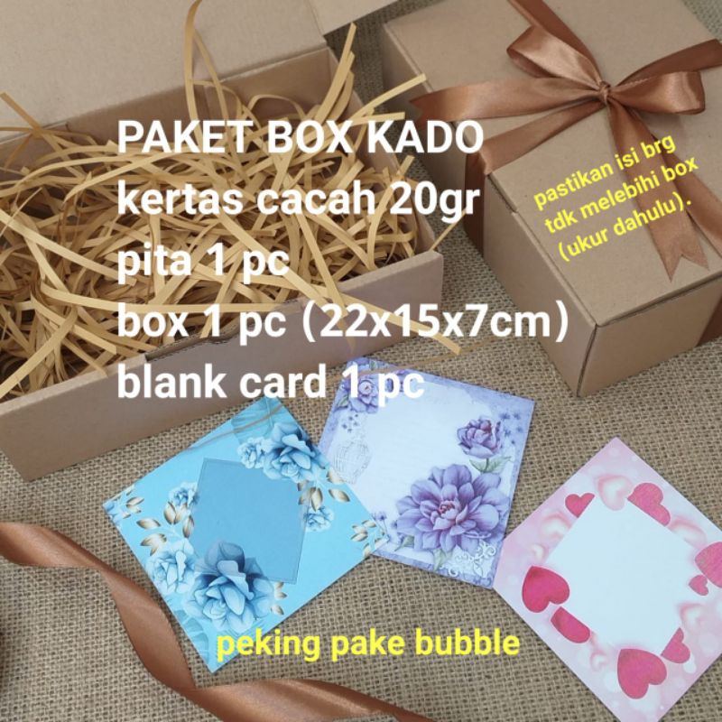 kertas cacah sheredded paper box kado