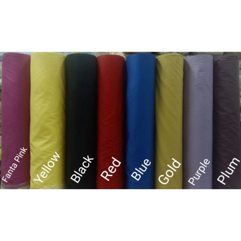 KAIN KATUN JEPANG POLOS /  KATUN IMPORT / KAIN SPREI DAN BED COVER / BEDCOVER KATUN JEPANG PREMIUM