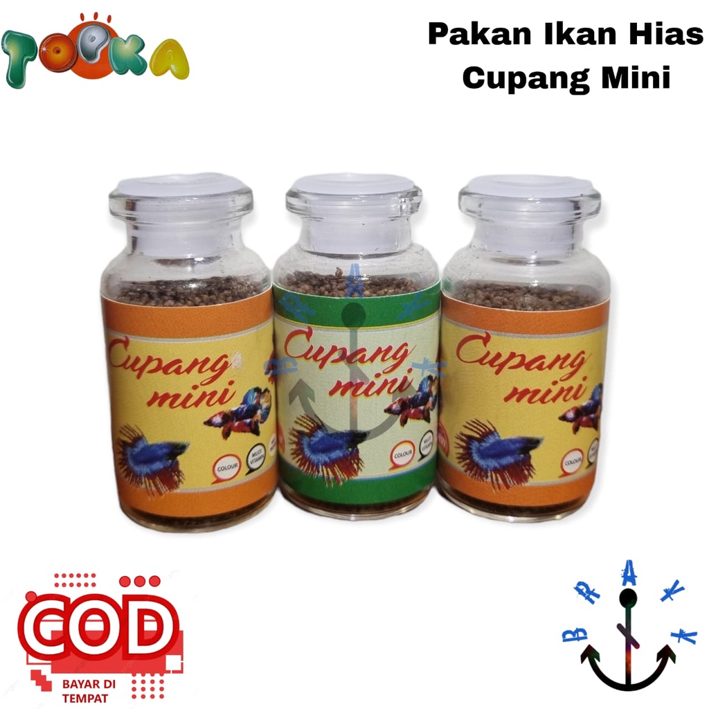 Pakan Ikan Hias Crystal Tropical Cupang mini Makanan Ikan Hias