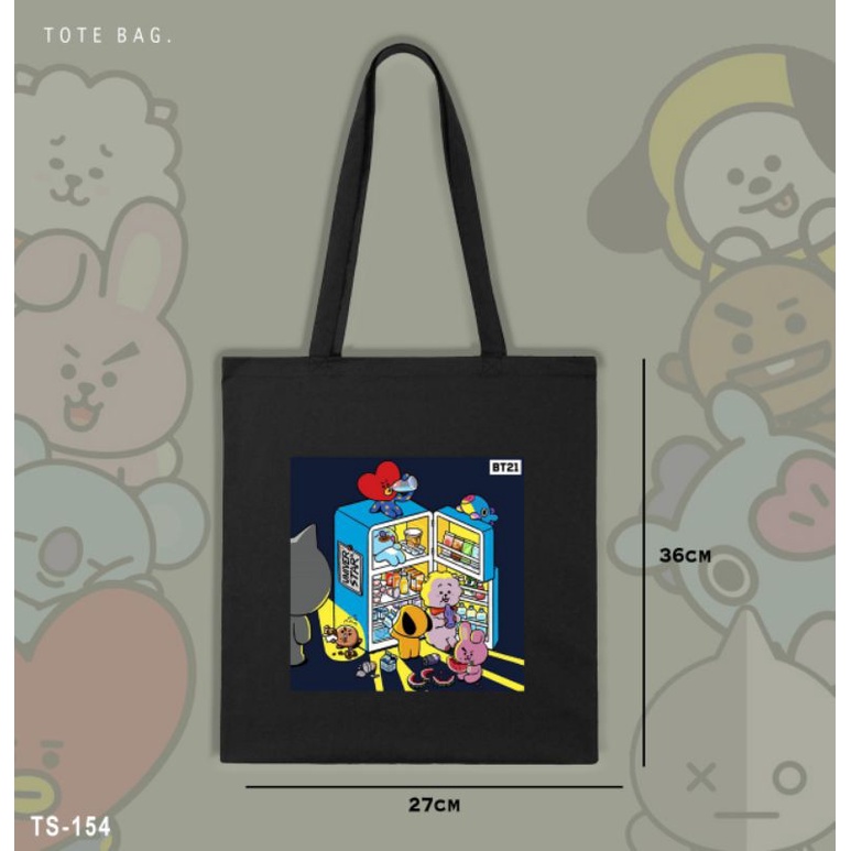 TOTE BAG BT21 CELEBRATE/TOTEBAG PARTY BT21