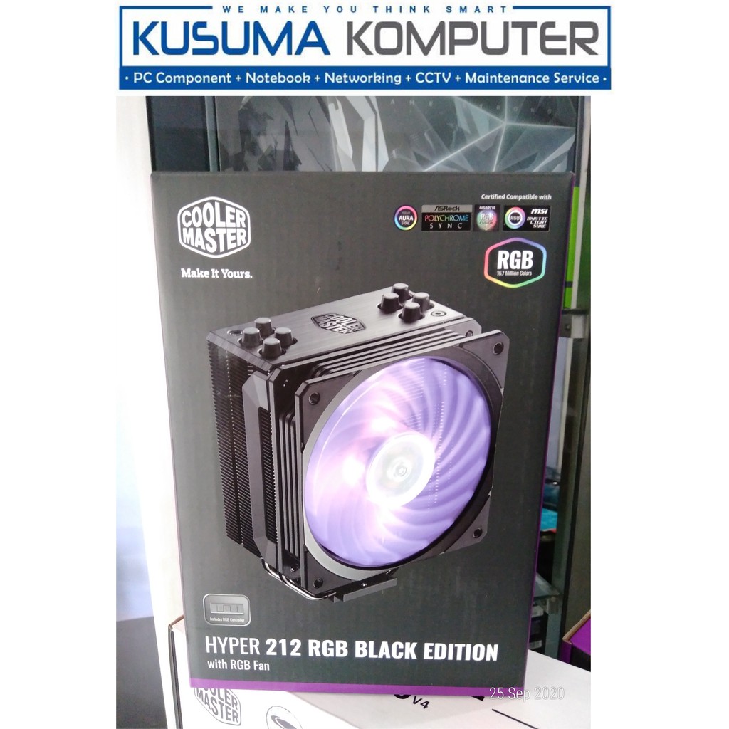 Cooler Master Hyper 212 RGB Black Edition CPU Cooler Support LGA 1700