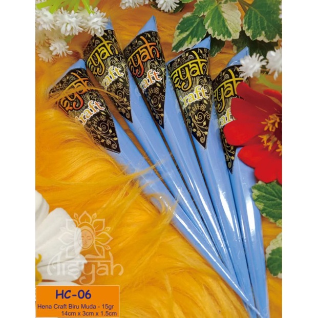 

Henna Craft Warna Biru Muda 1pcs