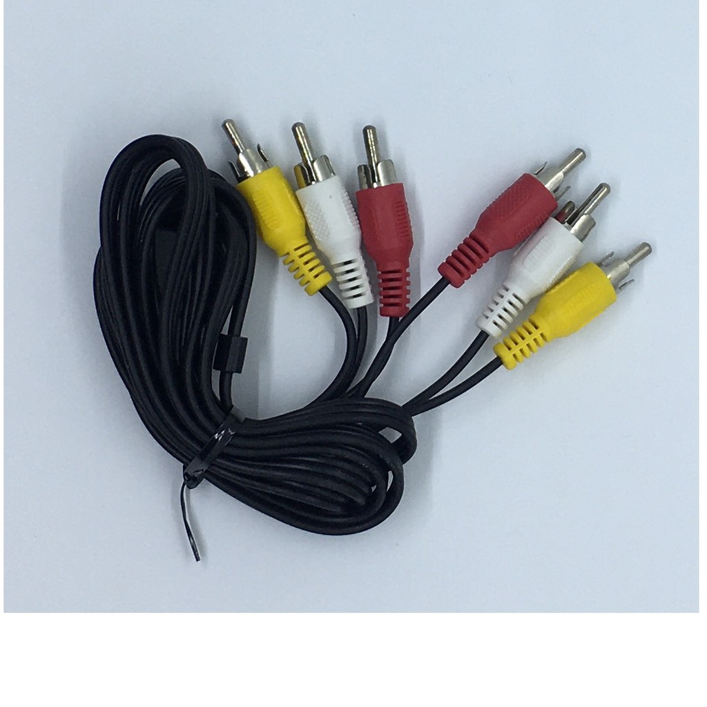  kabel  RCA 3 ke 3 audio video merah  kuning  putih  Original 