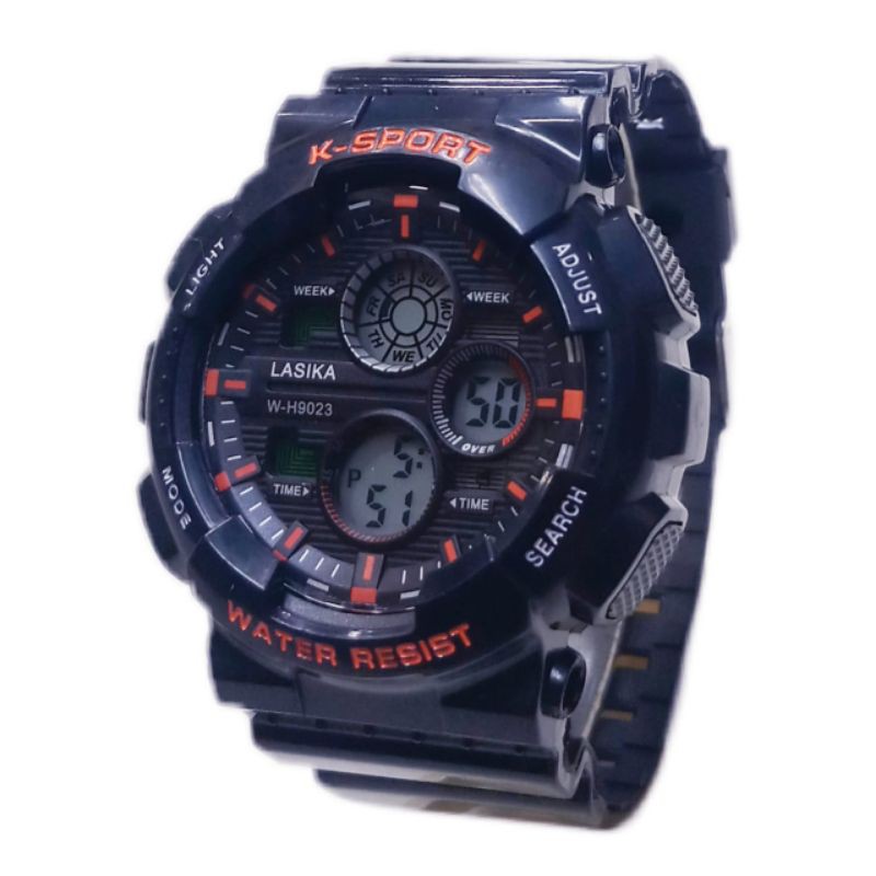 (Terima Cod)Jam Tangan Pria Lasika W-H 9019Q&amp;Q Digital Sport Water resisst