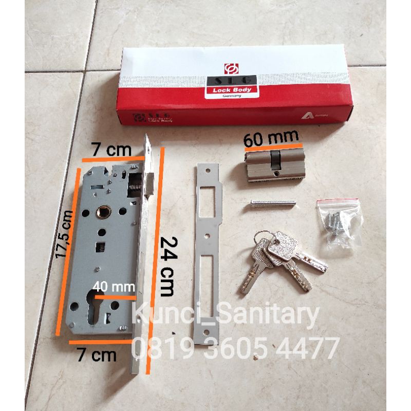 Body Lidah 40 mm SLG / kunci Pintu Standart SLG / Lockcase SLG