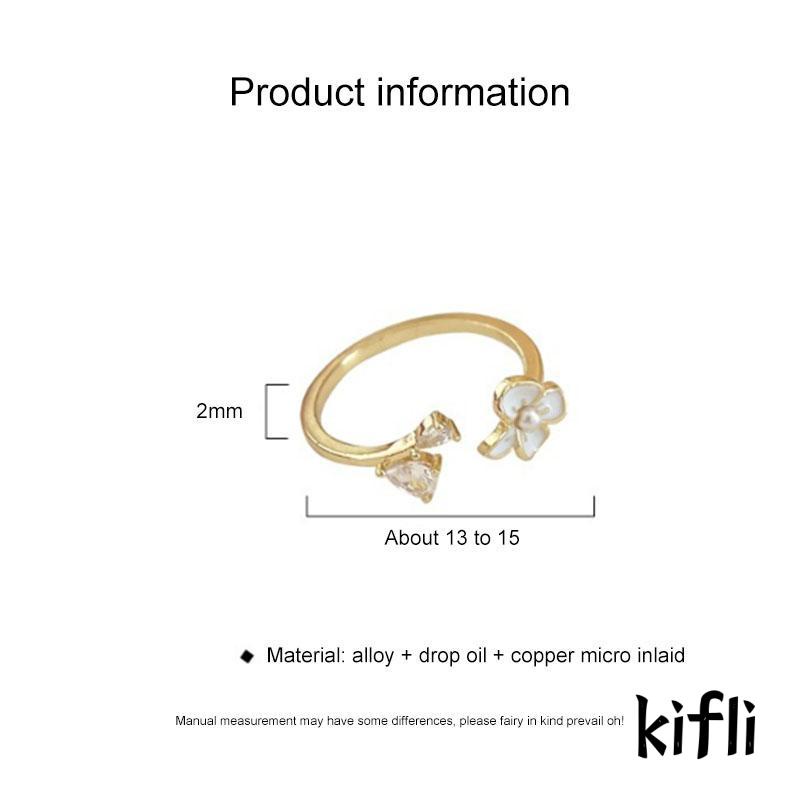 Cincin,Model Terbuka Desain Bunga,Gaya Simple,Untuk Wanita