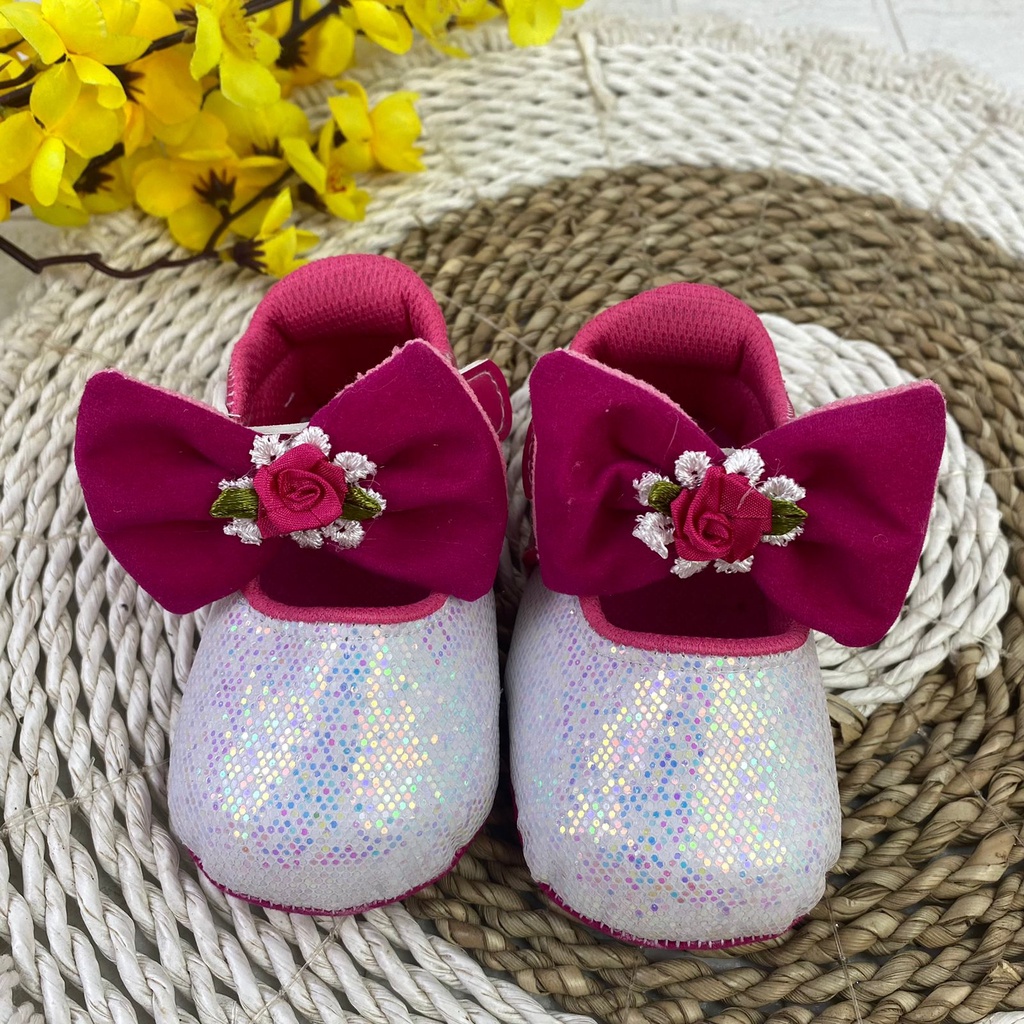 [TAMAN SEPATUKU] SEPATU TRENDY MURAH BAYI PITA ANAK PEREMPUAN 0-12 BULAN XPX02