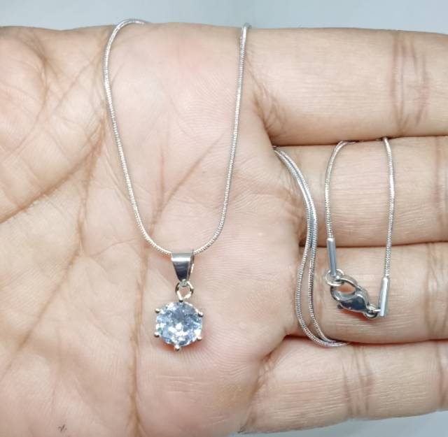 AC2. Kalung xuping wanita lapis emas dgn mata zircon