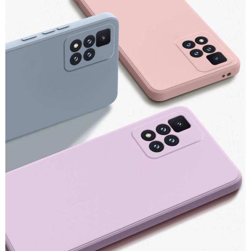 Soft Case Bahan Silikon Cair Bentuk Kotak Untuk Xiaomi Mi Poco F4 GT F3 F2 M3 M4 Pro Poco X3 GT NFC X4 Pro