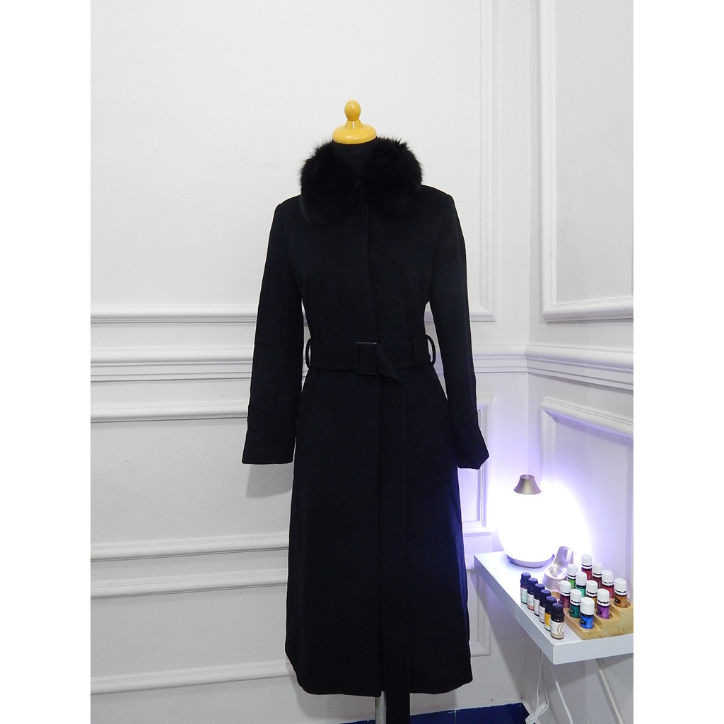 Trench Coat Wool Bulu Brand EN QUETE made in Japan