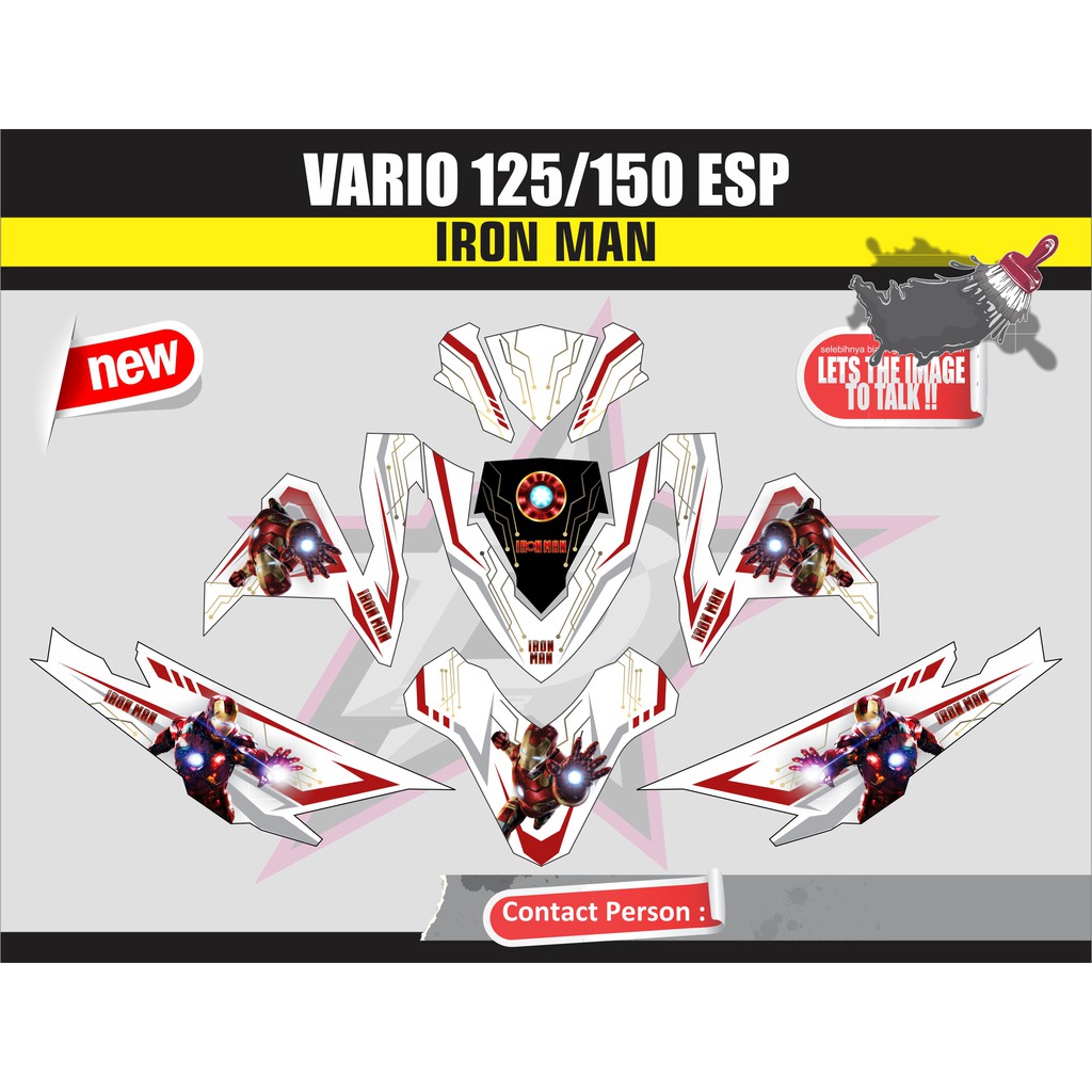 25 Trend Terbaru Modifikasi  Stiker  Motor Vario  Techno 125  