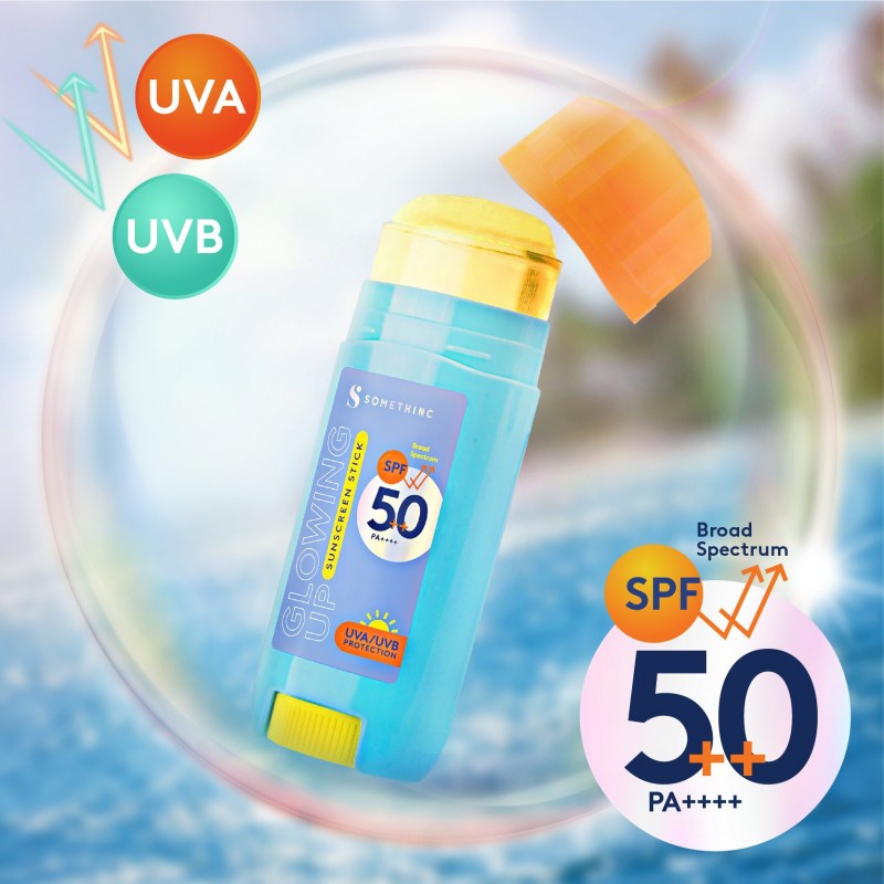 Somethinc Glowing Up Sunscreen Stick SPF 50++ PA+++ - 15g