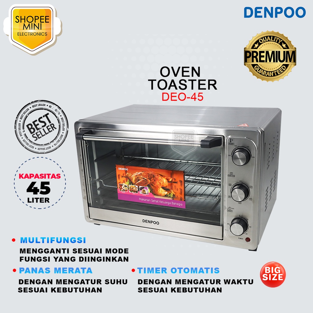 Oven Listrik Denpoo DEO 45 Kapasitas 45 Liter