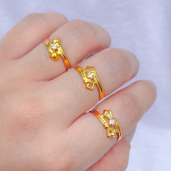 Banyak motif yaa. Cincin model selisih anak dan dewasa emas asli kadar 700 70% 16k 22 surabaya permata 10 11 12 13