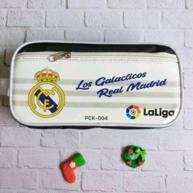 Tempat Pensil / Pencil Case / Tepak Kain Team Sepak  Bola-Real Madrid