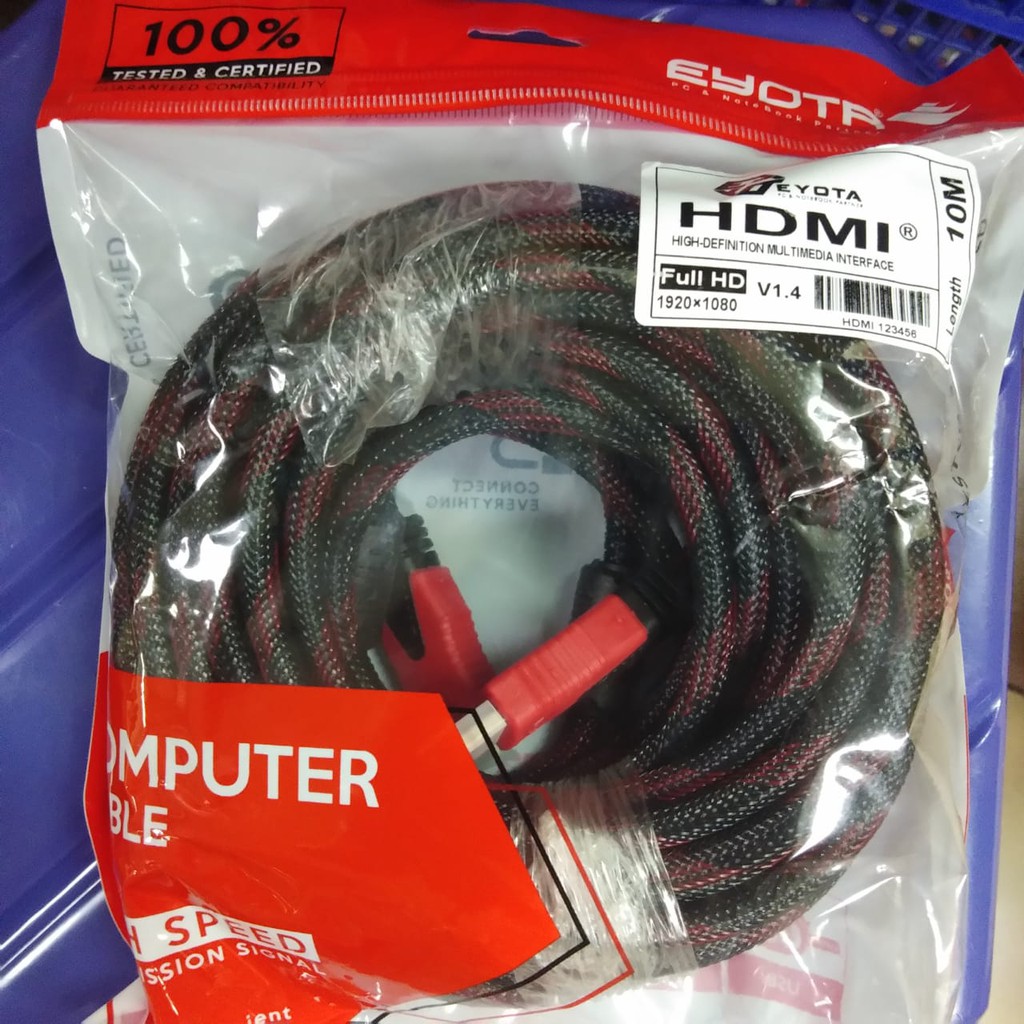 Kabel HDMI Male to Male 10Meter Ver 1.4