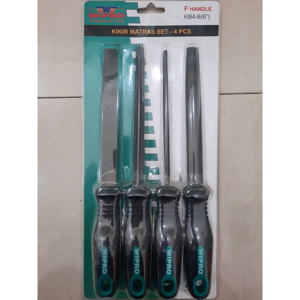 WIPRO KB4-6(6") Kikir Matras 6" Wipro 4pcs / Kikir Halus Kikir Besi Set