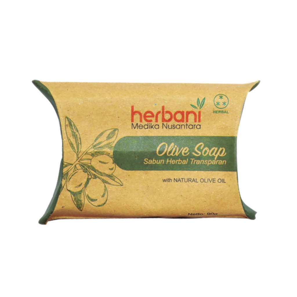 Sabun Herbal Transparant Herbani Citronella Olive Oil Soap 90g