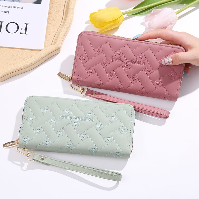 ASIN829 Dompet Panjang Wanita Terbaru D306 Import Bahan Halus Dompet Panjang Wanita