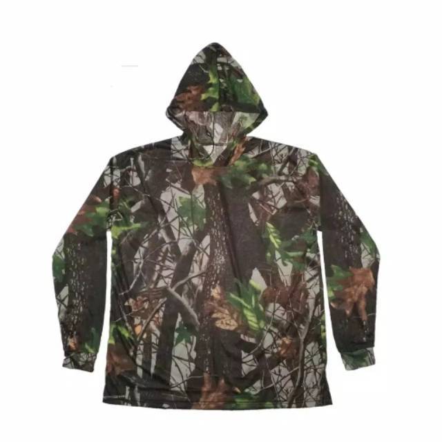 KAOS HOODIE CAMO PANJANG HODIE KAMUFLASE PERBAKIN ~Hodie PE SINGLE