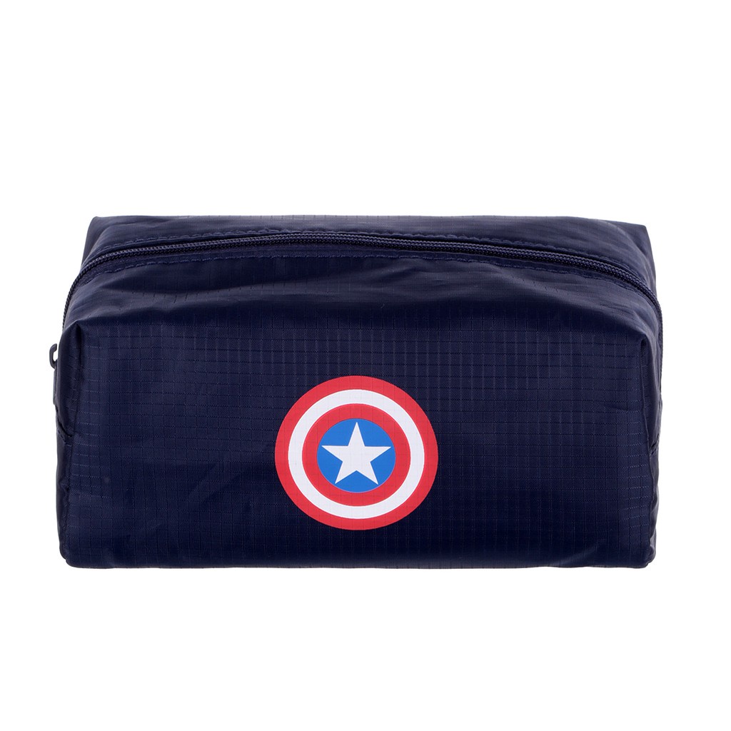 MINISO Marvel Travel Bag Storage Baju Pakaian Organizer Koper Travelling Bag Ironman Spiderman