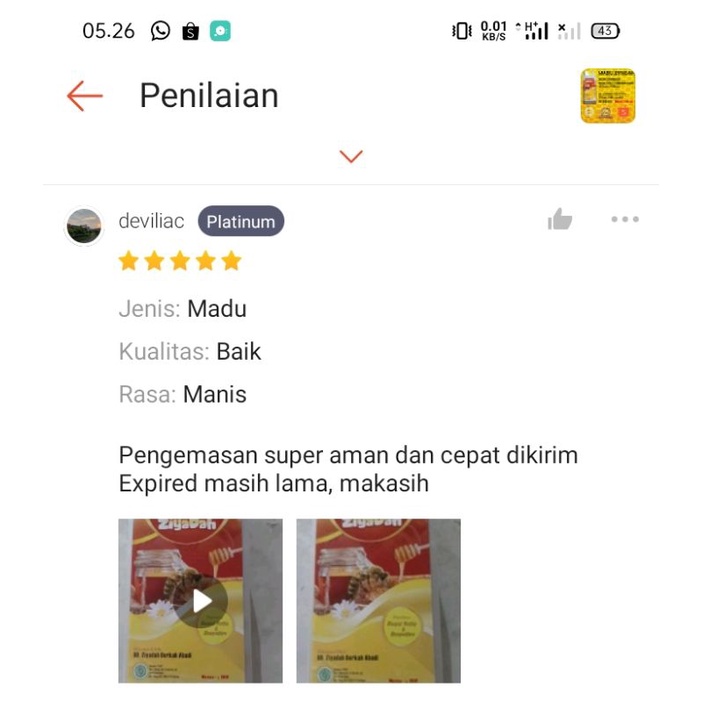 MADU HUTAN KALIMANTAN ZIYADAH 1KG,100%ASLI(FREE SAFETY PACKING)