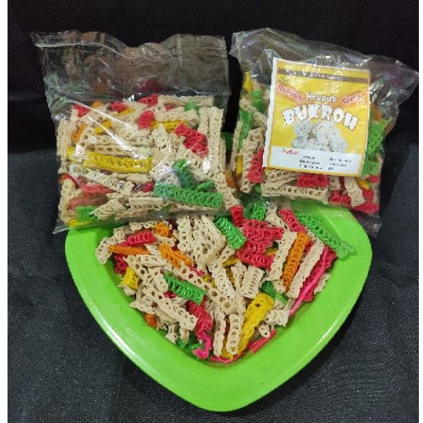 

krupuk seblak warna warni - rante kotak 250grm