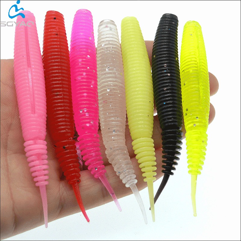 1Pcs Softworm Umpan Pancing Luminous 10cm 7.5g Swimbait Fishing Lure Umpan lembut Jigging Kail Bass Wobbler Jigging Tackle