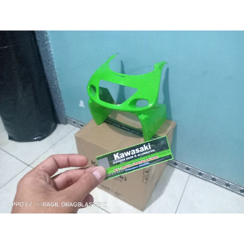 Fairing atas ninja rr old hijau terang Se original kawasaki