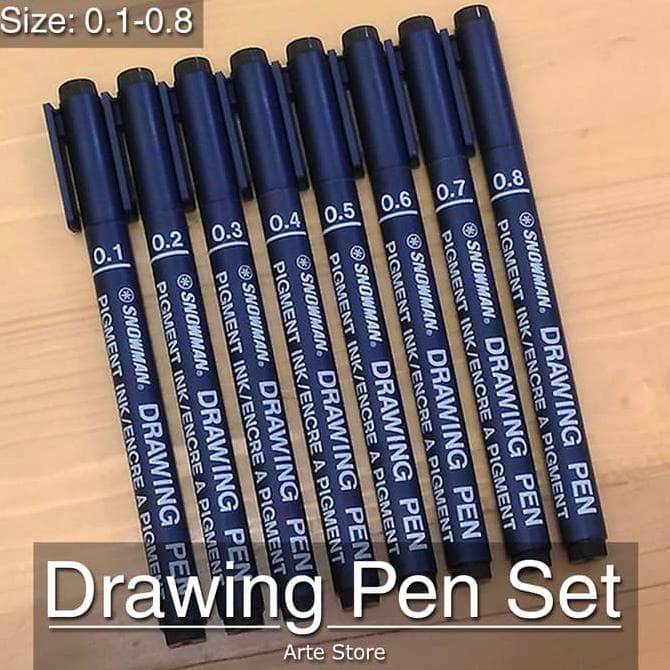 

Pendrawing- Dijual Drawing Pen Set (8 Pcs) Terlaris -Drawing-Pen.