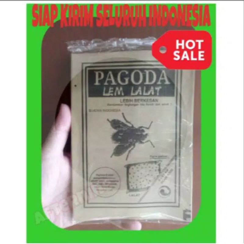 

GROSIR Lem Lalat Serangga Kertas PAGODA PAG Glue Pad Pemikat Lalat Laron