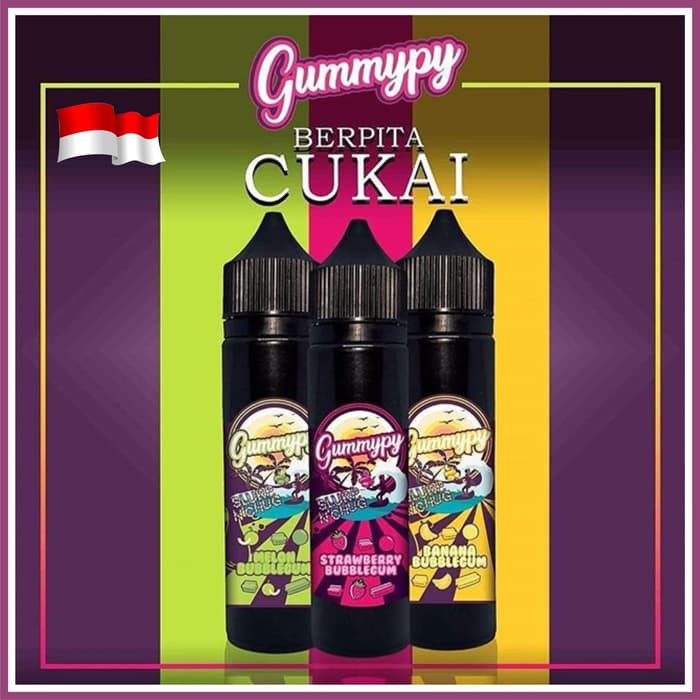 Liquid Gummypy 3Mg 60ML Strawberry / Melon / Banana Bubblegum Series
